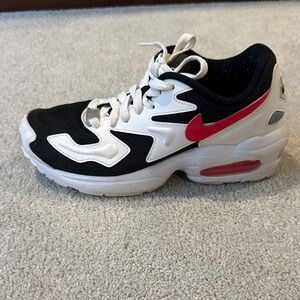 Nike Kids Sneakers Black White Red